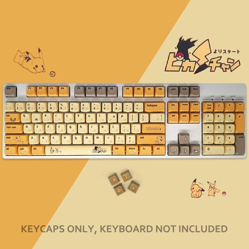 Set Keycap Xda Pikachu 123 Phím Cho Bàn Phím Cơ