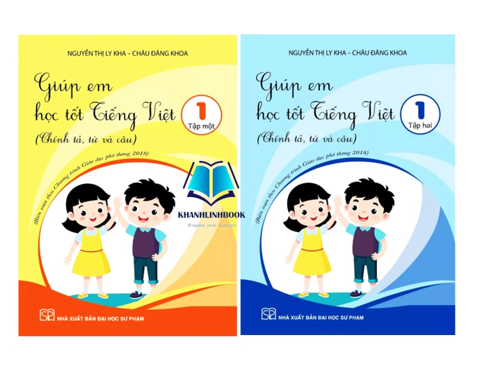 Sách - Combo Giúp em học tốt Tiếng Việt lớp 1 - tập 1 + 2 (KP)