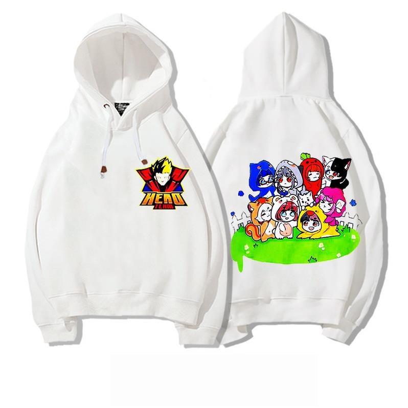 BST Áo hoodie in hình hero team màu trắng cực chất bé trai bé gái đều mê hình in đẹp chất áo mát