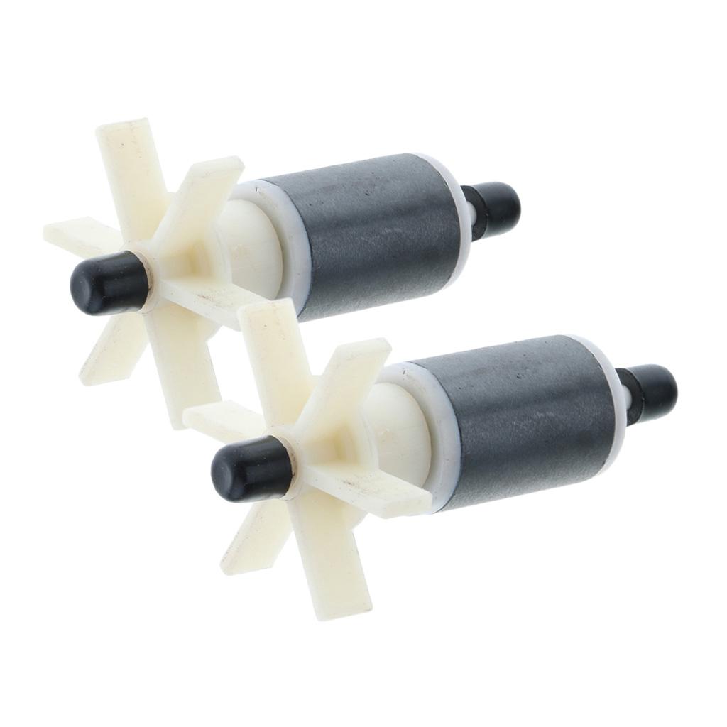 2 Pcs Professional Aquarium External Filter Impeller Rotor Fish Tank Filter