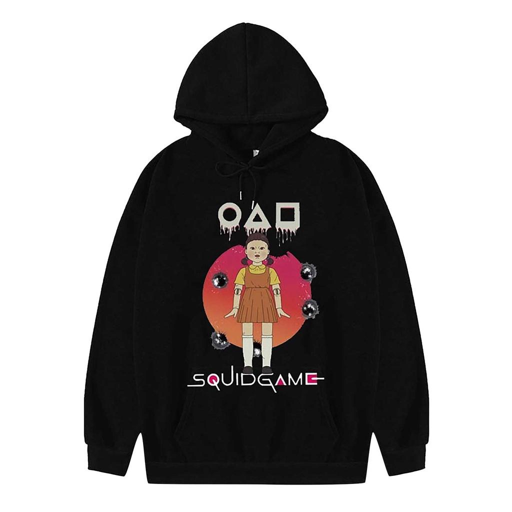 Áo Sweater Squidgame áo nỉ thun dài tay nam nữ in hình