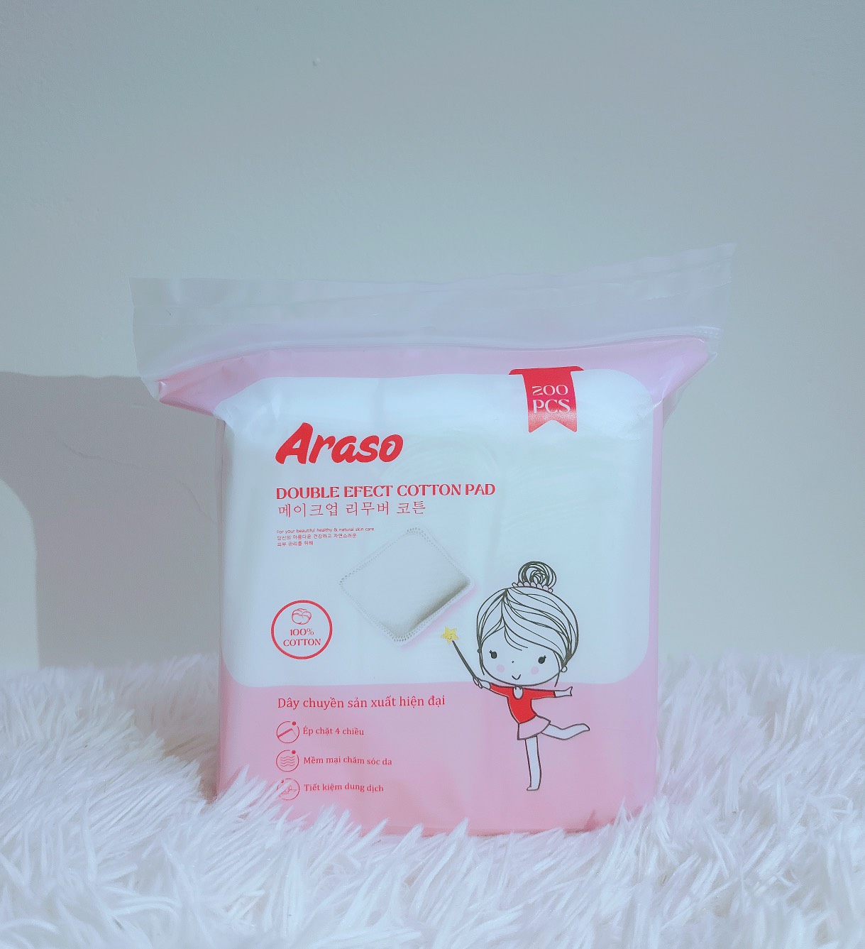 Bông tẩy trang Araso 200M