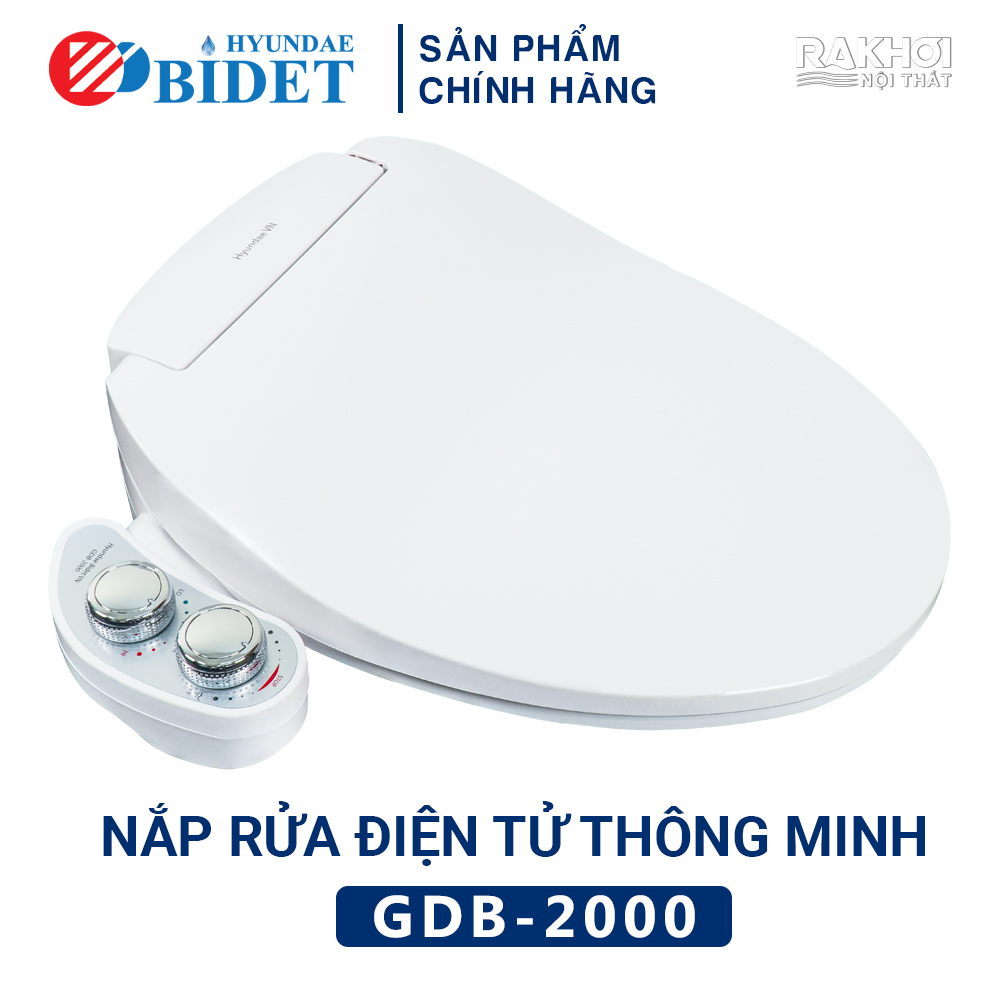 Nắp Bồn Cầu Thông Minh Hyundae Bidet GDB-2000 2 Vòi Nóng Lạnh