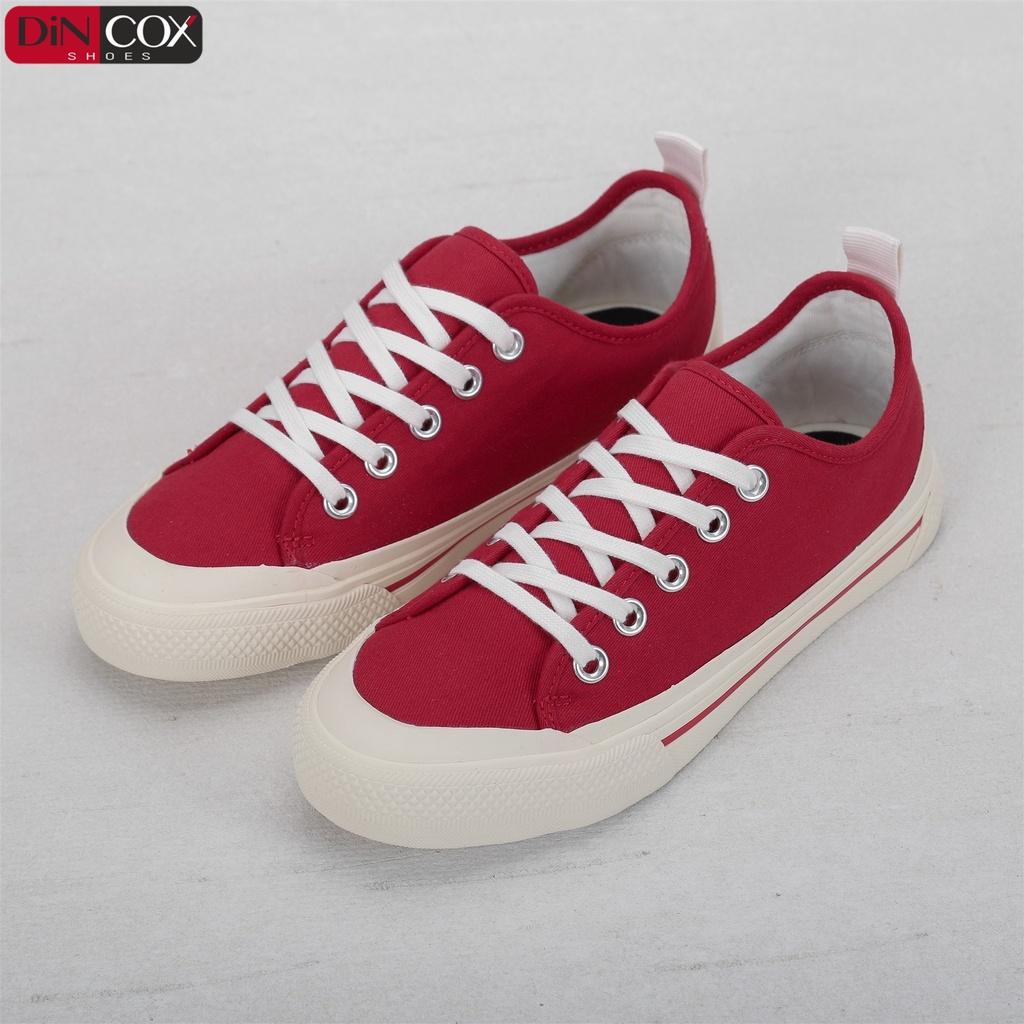 Giày Sneaker Vải Nữ DINCOX C20 Nữ Tính Sang Trọng Red