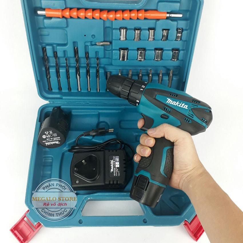 Máy Khoan Pin Bắt Vít MAKITA 12V - Kèm Phụ Kiện 24 Món