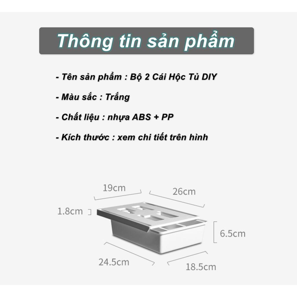 Bộ 2 Cái Hộc Tủ DIY