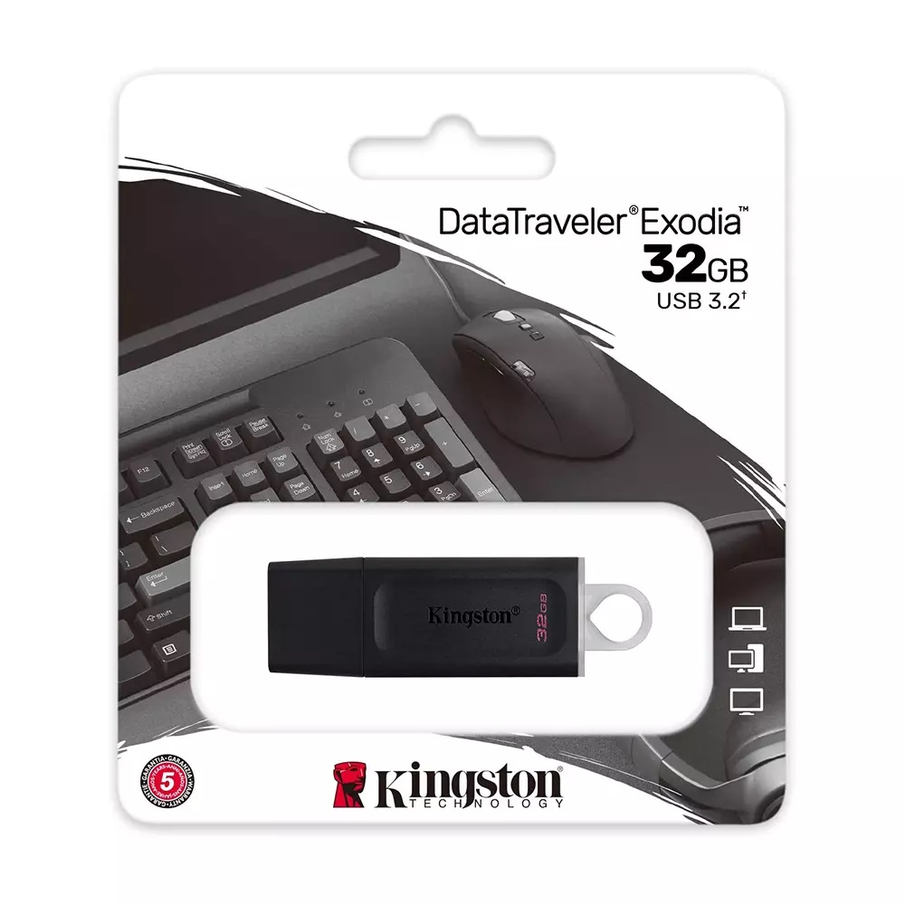 Thanh nhớ ngoài USB 3.2 Kingston DataTraveler Exodia _DTX 32GB - Hàng Chính Hãng