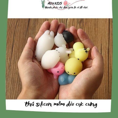 Mochi squishy hình thú 5 con cực dễ thương - Mochi đồ chơi mềm dẻo trang trí và cảm nhận độ dễ thương A378