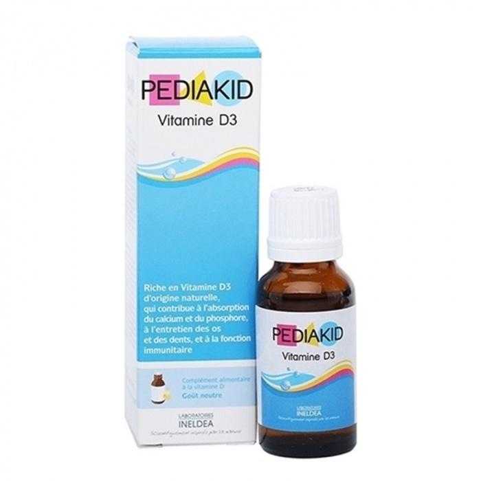 Pediakid Vitamin D3 100% thành phần tự nhiên (20ml, Pháp)