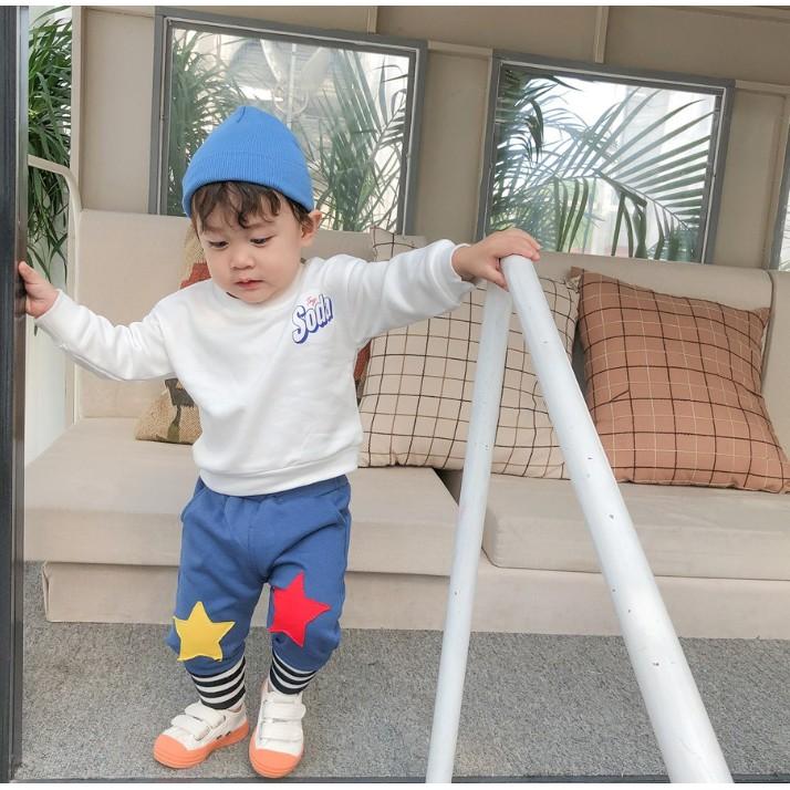 Quần thun thể thao ngôi sao hai màu dễ thương cho bé (2 - 8 tuổi)