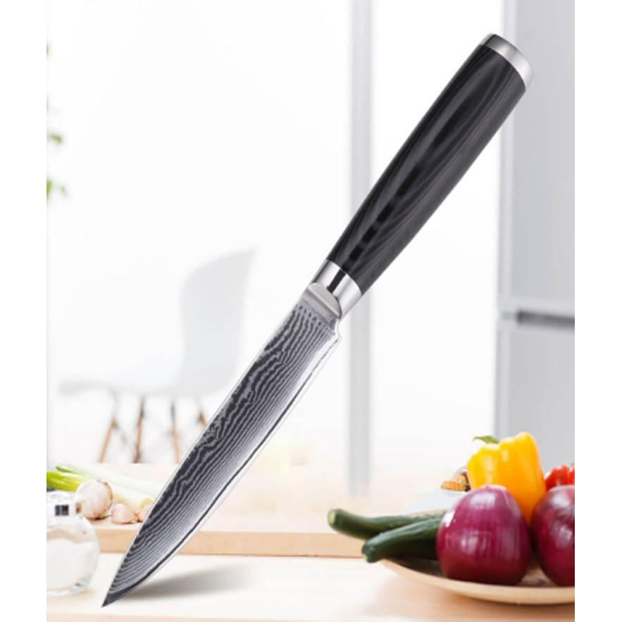 DAO BẾP NHẬT SASHIMI THÉP DAMASCUS MÃ NDT115