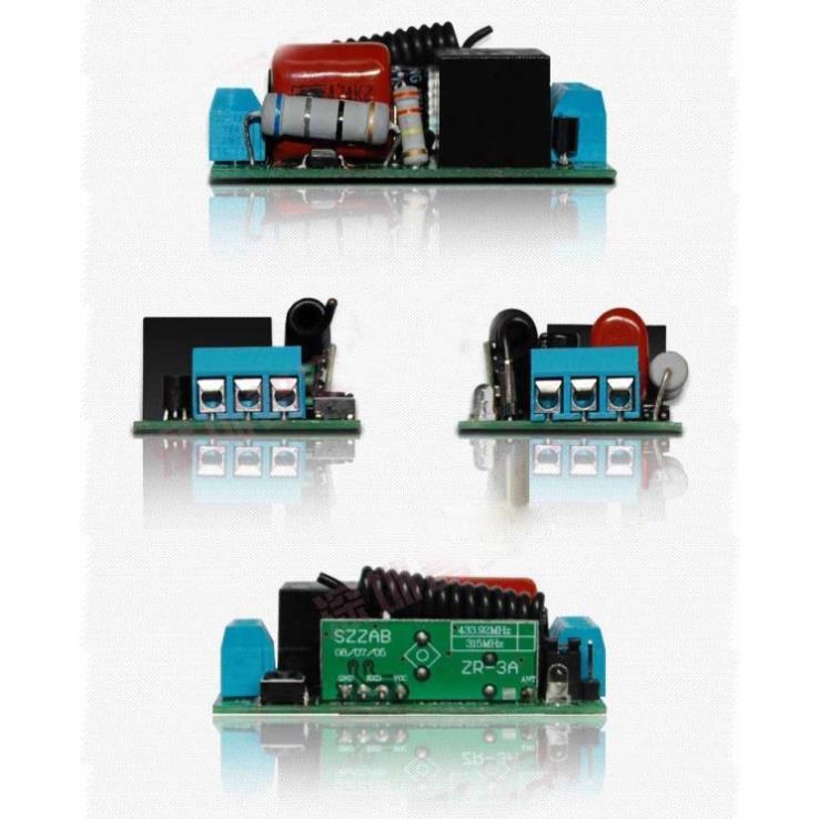 Mạch công tắc điều khiển từ xa 1 cổng học lệnh RF 3 chế độ 220VAC