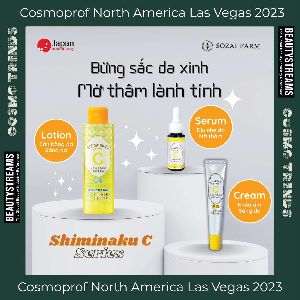 Combo dưỡng da cung cấp vitamin C Shiminaku C Sozai farm Nhật Bản