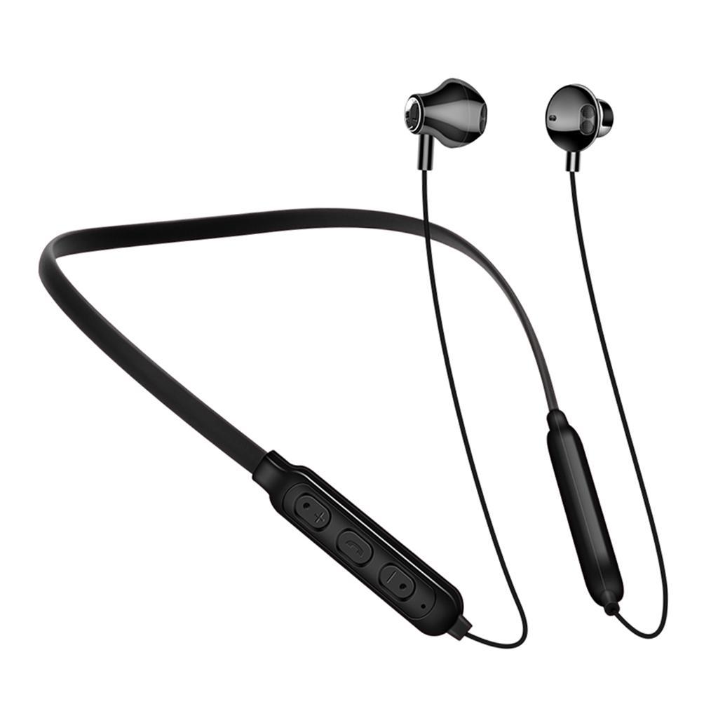 Wireless Bluetooth Headphones Waterproof Sports Headset In Ear w/Mic Black