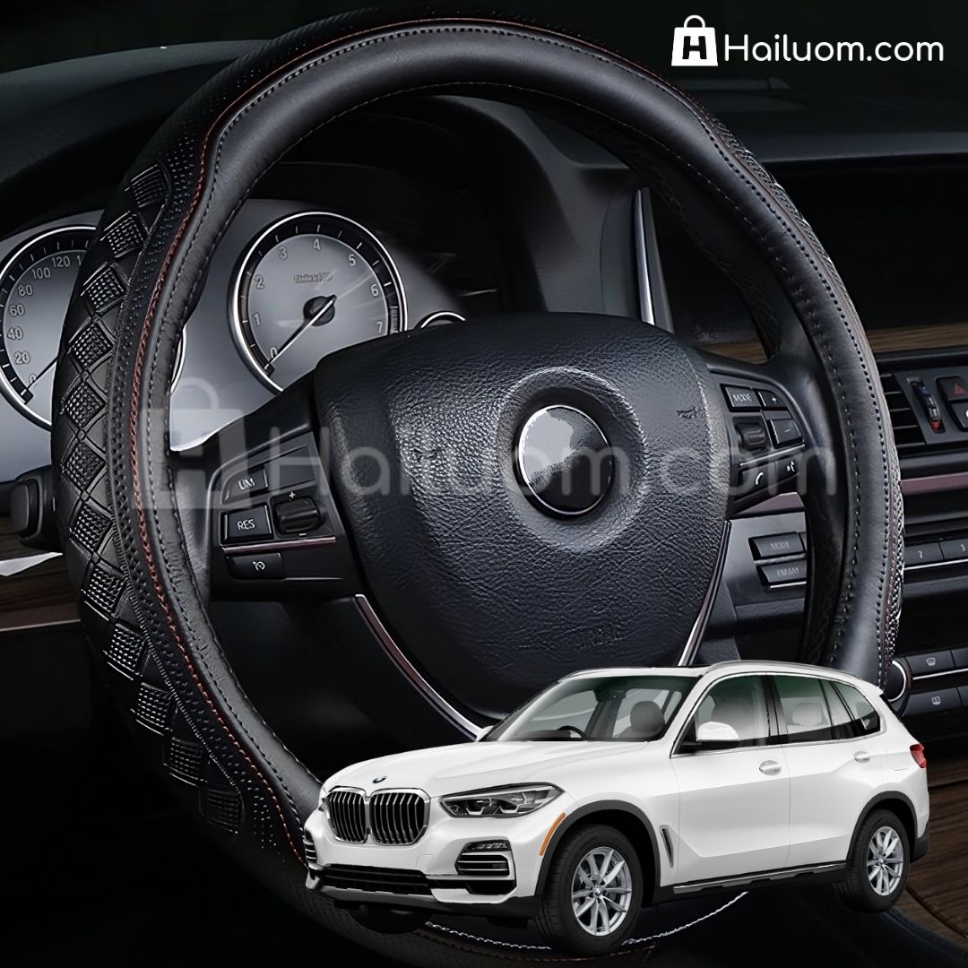 Bọc Vô Lăng ô tô cho BMW X5 Da Thật Cao Cấp 4 Mùa