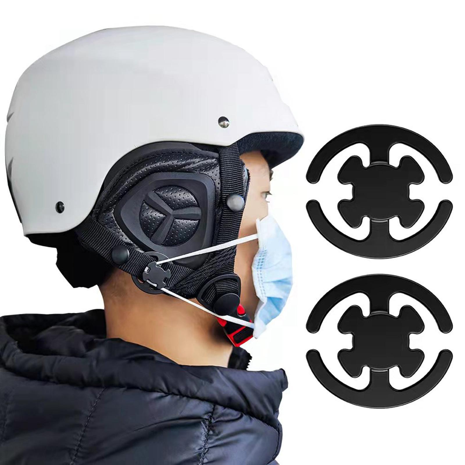 4x Ski Helmet Mask Holder Clip Masque Bracket for Snowboarding Snow Sports Outdoor Skiing