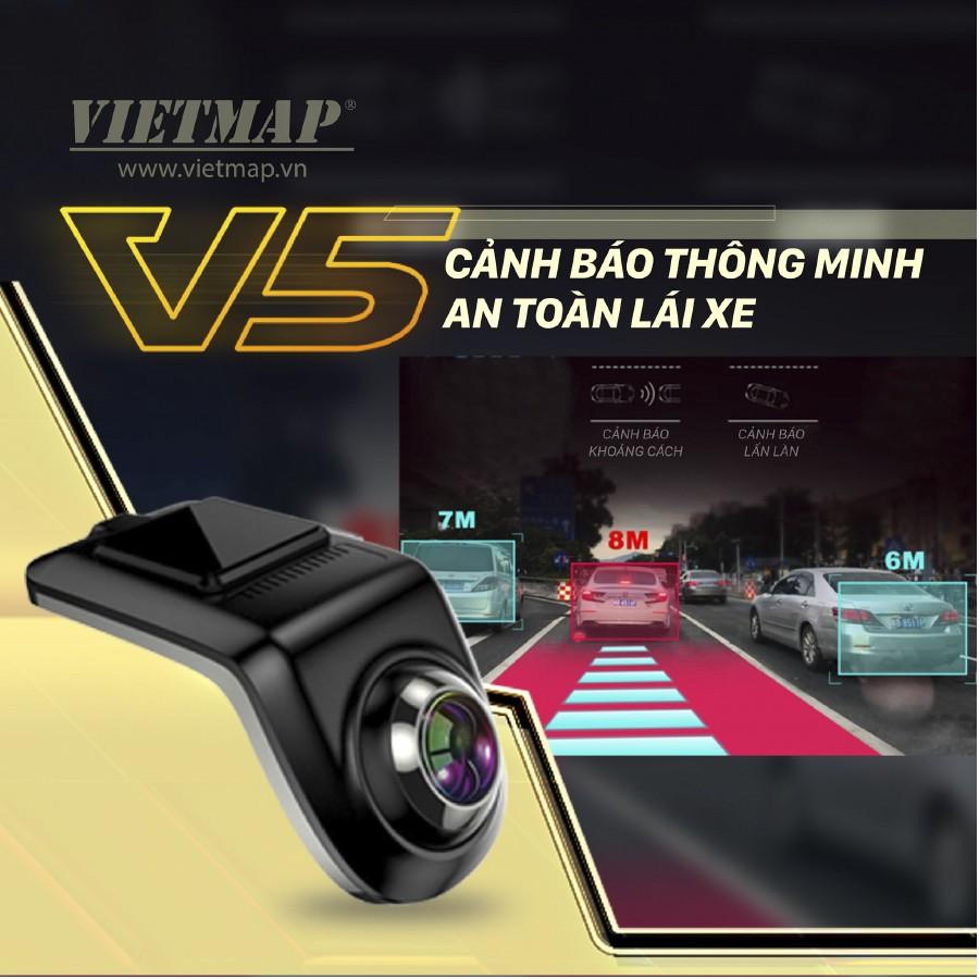 VIETMAP V5 - Thẻ 32GB - Camera Hành Trình Ô tô Kết Nối DVD Android - Điều Khiển Giọng Nói - Hàng Chính Hãng