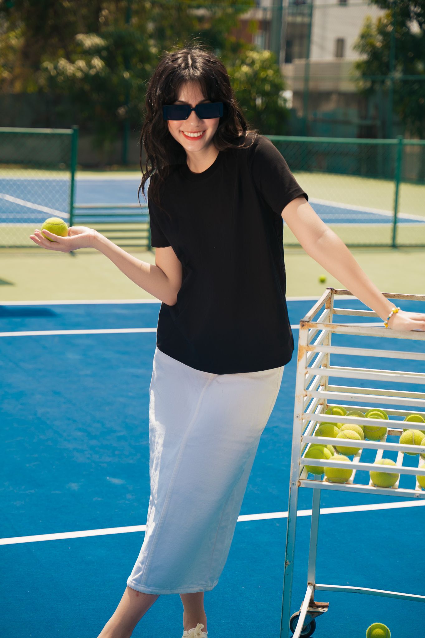 OLV - Áo Casual T-shirts In Black