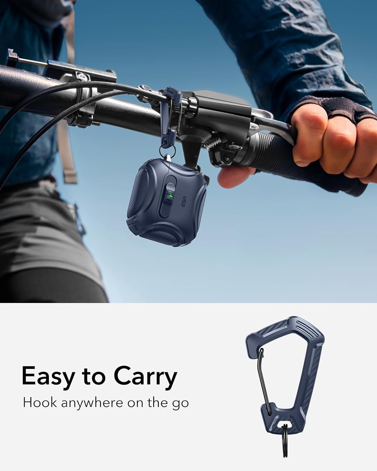 Bao Case ESR Cyber FlickLock Case with HaloLock cho Airpods 4 - Hàng Chính Hãng