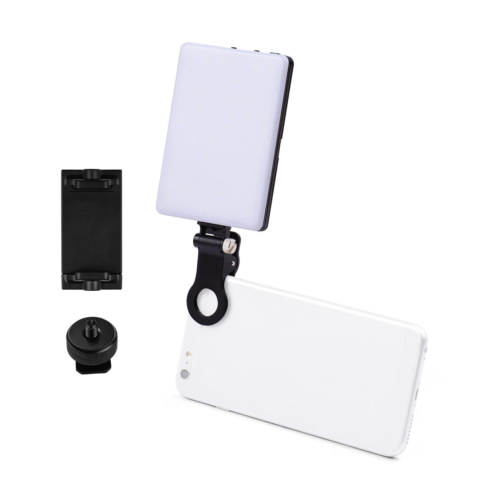 Đèn LED 3 trong 1 4W 3200K-5600K CRI95 3 màu có thể điều chỉnh độ sáng 10 cấp + giá đỡ, cáp sạc