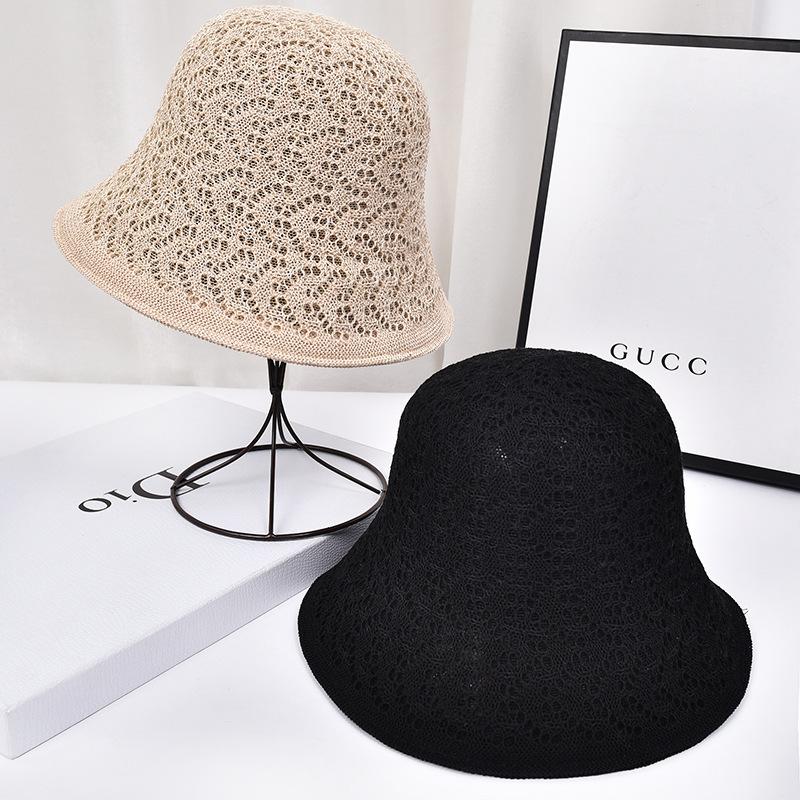 Năm 2021 Thời Trang Phụ Nữ Nón Người Cá Mũ Đầu Mùa Xuân Và Mùa Thu Dệt Nón Mùa Hè Hàn Quốc Hoang Dã Rỗng Bóng Mũ Rơm