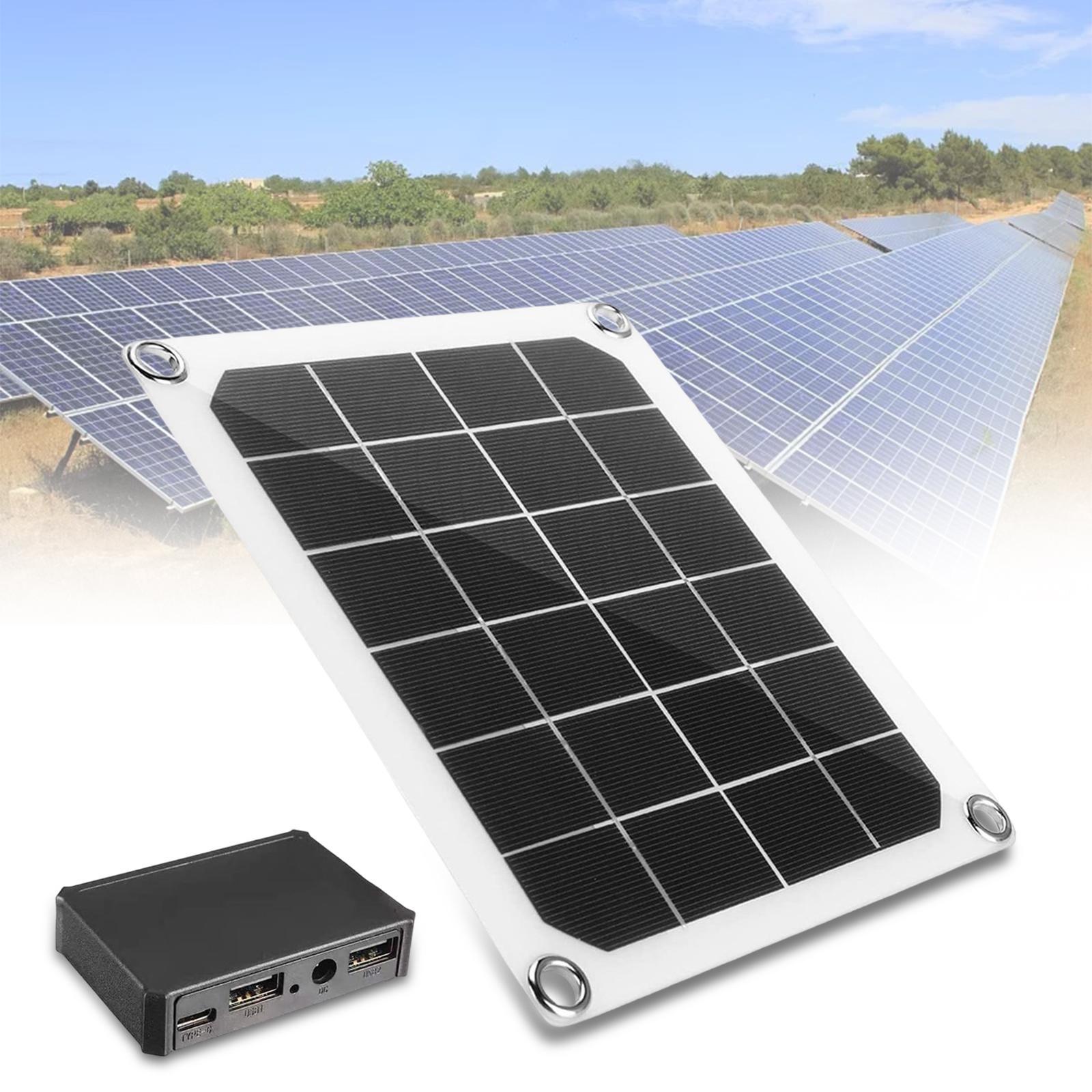 10W Solar Panel Portable Solar Charger for Car Mobile Phone Power Bank
