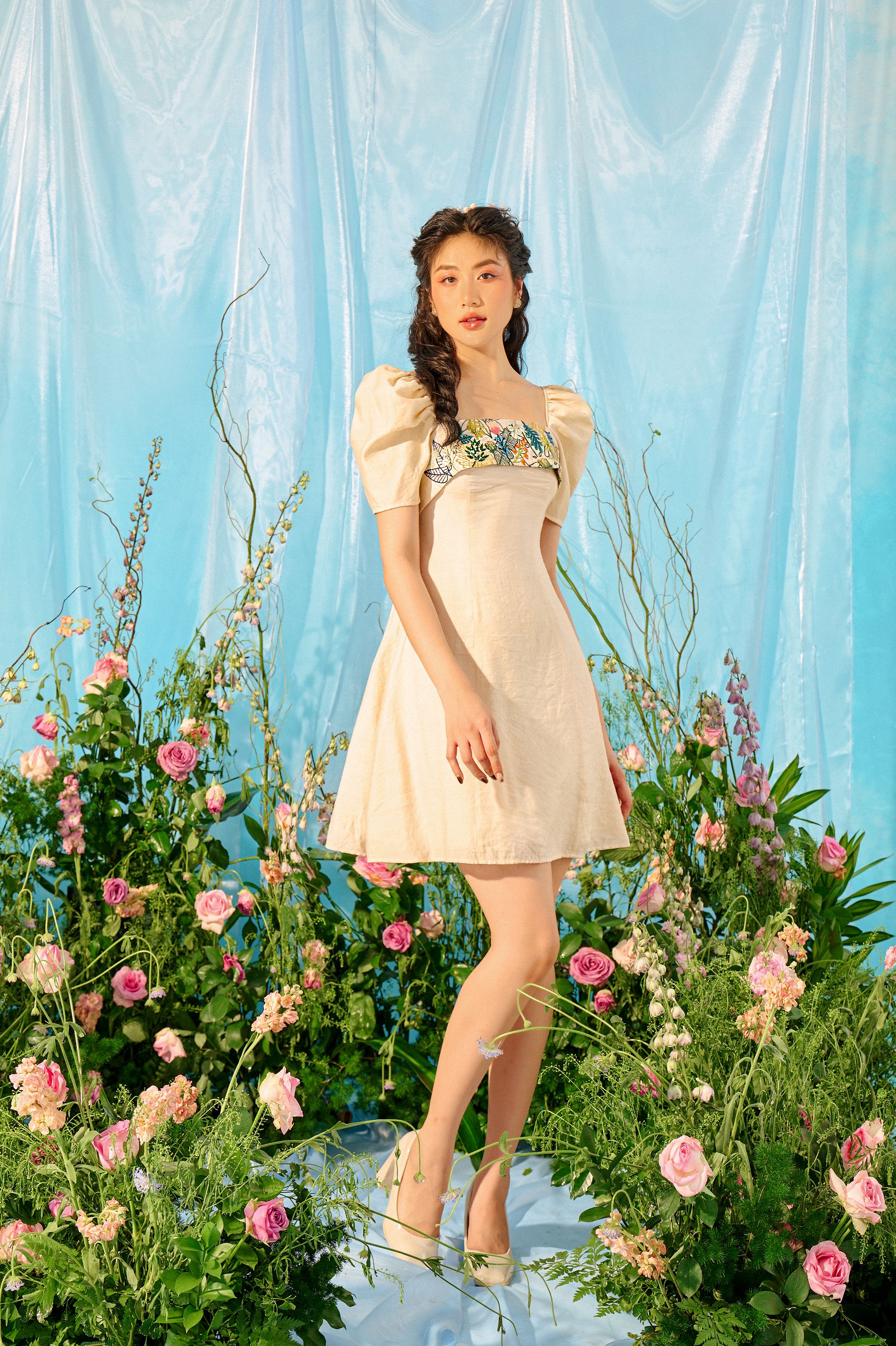 OLV - Đầm Norah Embroi Dress