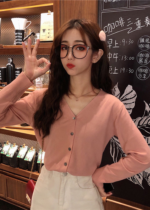 Áo khoác cardigan len nữ dáng lửng ArcticHunter, chất len mềm mịn, thời trang thương hiệu chính hãng