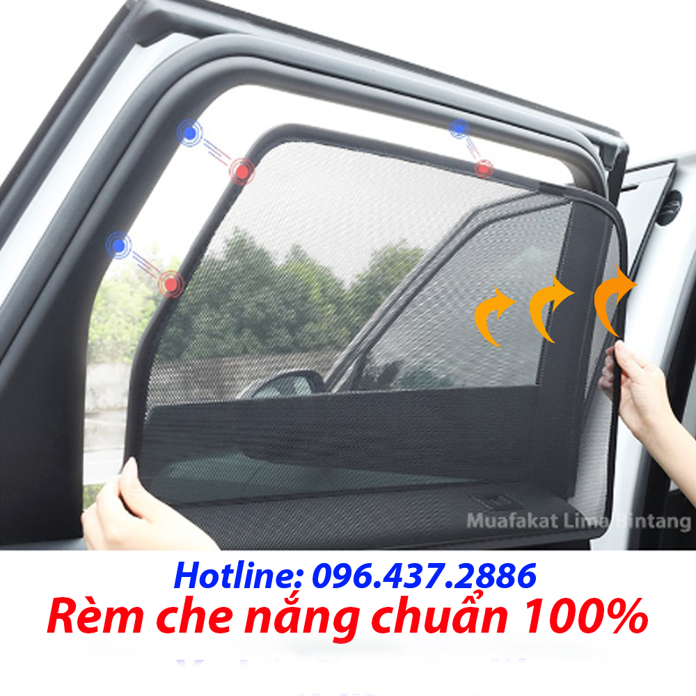 Rèm Che Nắng Honda Jazz, Rèm Chắn Nắng Nam Châm Cho Xe ô tô, Bộ 4 Tấm, có nam châm