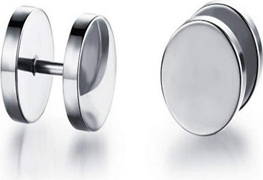 Bộ 2 chiếc bông tai tạ inox 7mm hàn quốc BT38