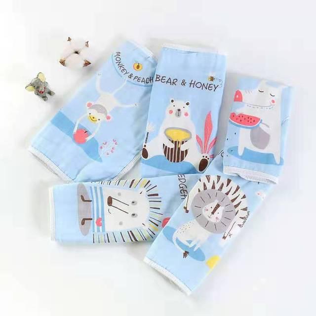 Khăn xô sữa, khăn mặt xô cotton sợi tre 6 lớp cho bé sơ sinh, set 5 chiếc, kích thước 28 x 28cm, siêu thấm, siêu mềm
