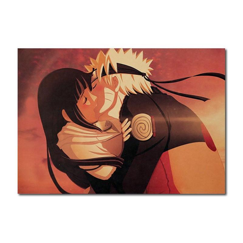 Tranh vải treo tường trang trí phòng, thảm decor hình naruto