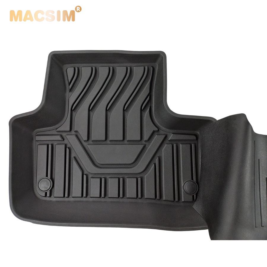 Thảm lót sàn xe ô tô Volvo XC60 2018- nay nhãn hiệu Macsim - chất liệu nhựa TPE đúc khuôn cao cấp - màu đen