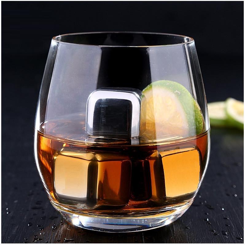 Đá Lạnh Không Tan 8 Viên Inox 30 - 2.5X2.5Cm 29G - Vận Chuyển Miễn Phí Toàn Quốc