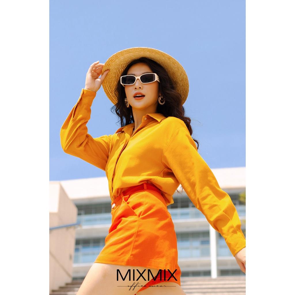 Quần Short Linen nữ cá tính - MIXMIX - Hàng thiết kế - Hình độc quyền shop chụp