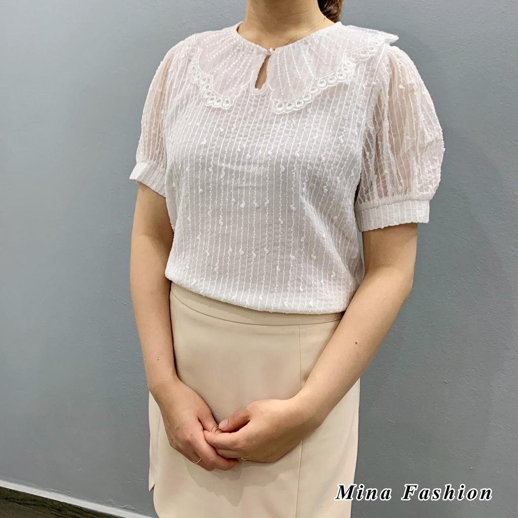 Áo Kiểu, Áo Công Sở Cổ Ren Siêu Xinh