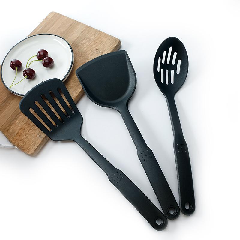 6 Cái/bộ Đen Đồ Dùng Nhà Bếp Bộ Không Dính Đồ Dùng Nhà Bếp Nấu Ăn Dụng Cụ Thìa Canh GÀU MÚC Thìa Đũa Dụng Cụ Xẻng Tiện Ích Phụ Kiện