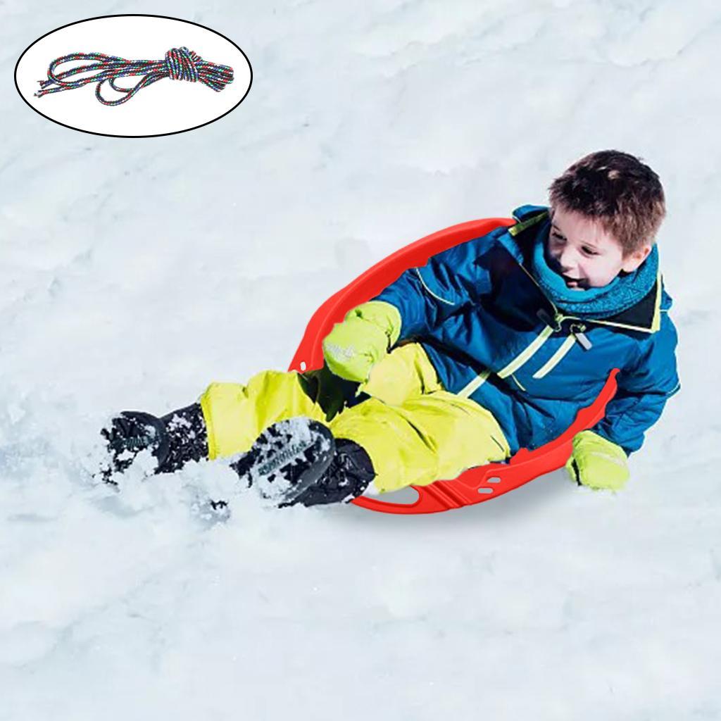 2x Heavy Duty Snow Sled - Winter Snow Sledge Toboggan Winter Toy for Kids And Adults