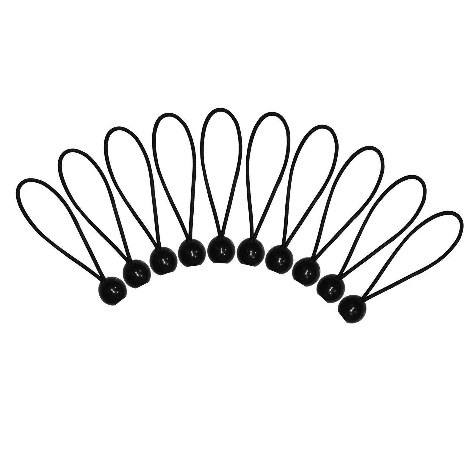 10 Pieces 6'' Bungee Cord Balls Heavy Duty for Tent Poles Cargo Camping Tarp
