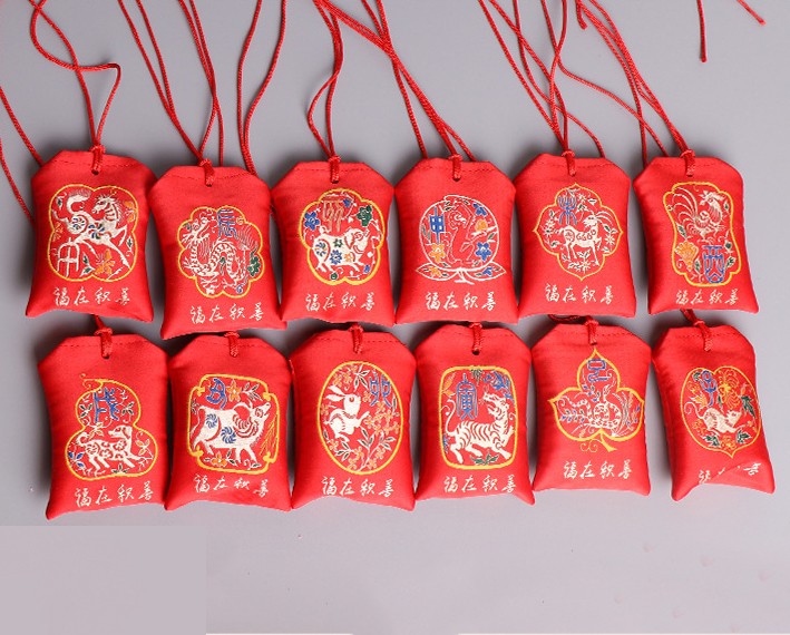 túi phước lành omamori may mắn tài lộc LINH VẬT 12 CON GIÁP BẢO HỘ, BÌNH AN