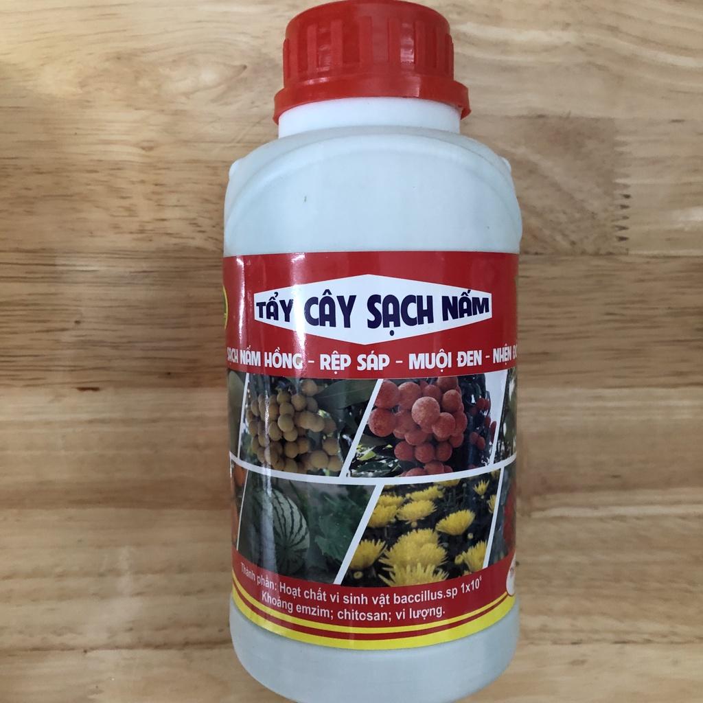 Chế phẩm rửa rong rêu, nấm mốc, muội đen, nấm hồng, rệp sáp trên cây trồng 480ml