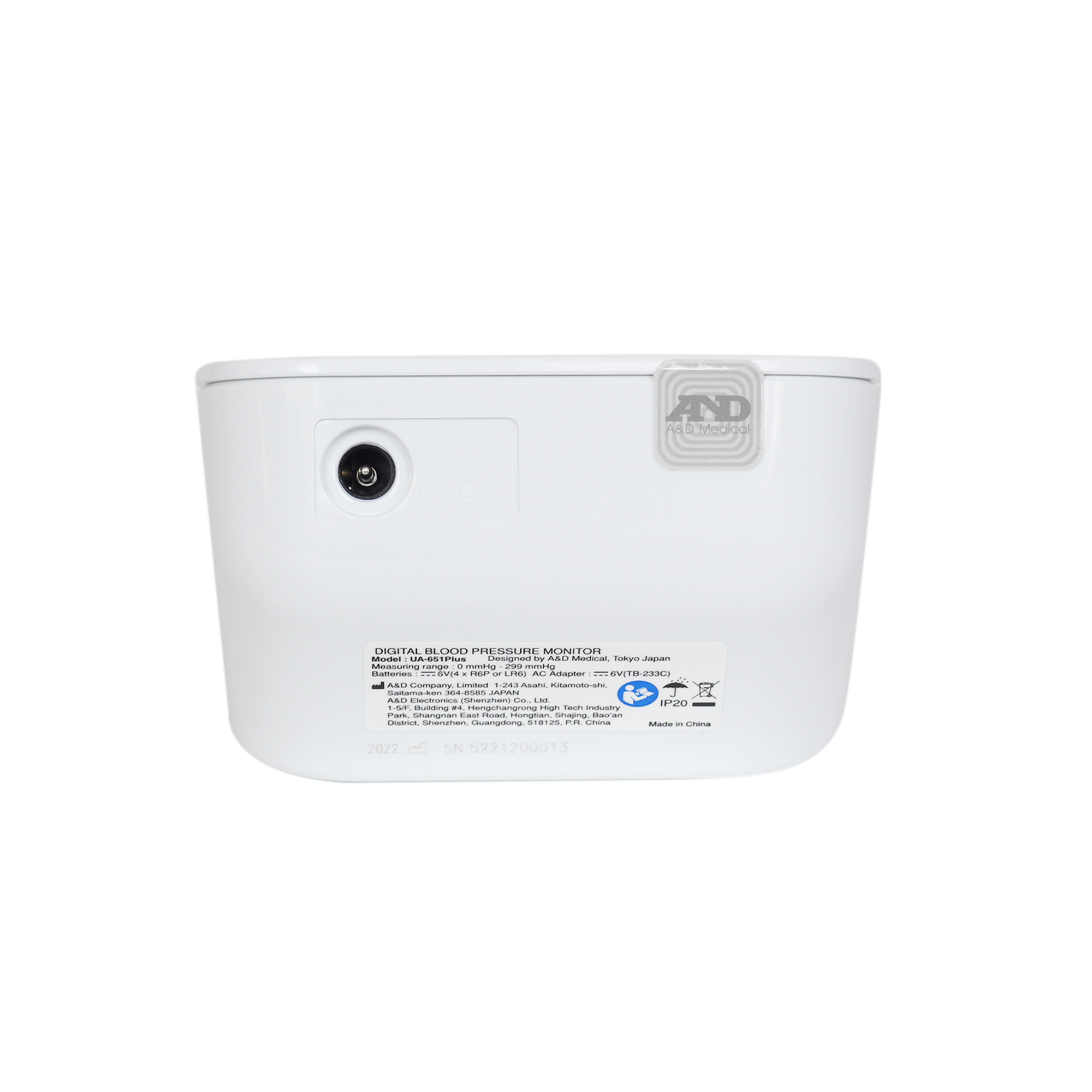 Máy đo huyết áp bắp tay tự động AND UA-651 Plus Cảnh báo huyết áp cao, nhịp tim không đều