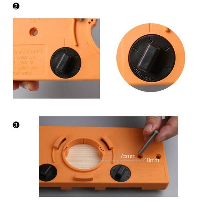 Bộ Cữ Khoan Bản Lề Bật Cao Cấp