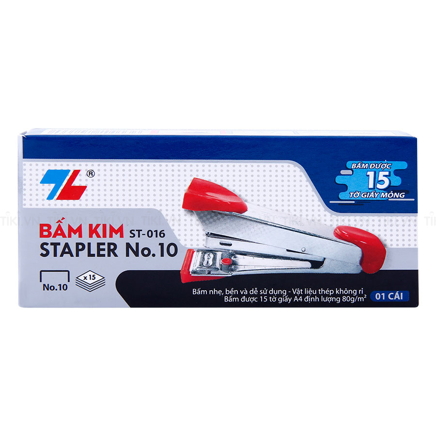 Hộp 10 Bấm Kim Số 10 Thiên Long ST - 016 (Màu Ngẫu Nhiên)