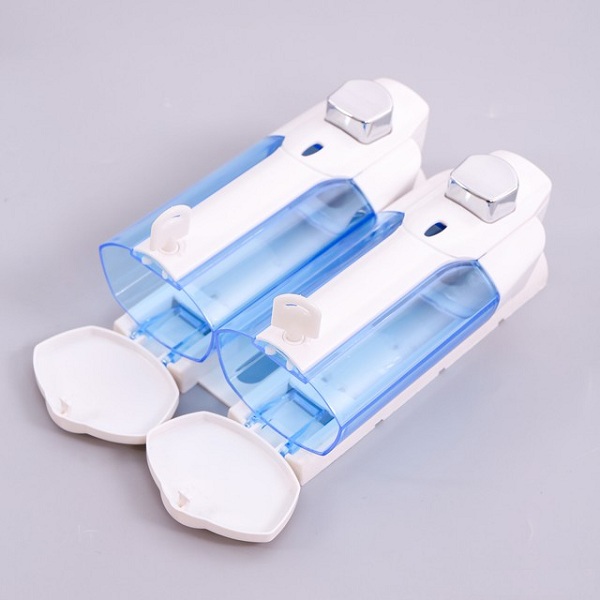 Hộp Đựng Nước Rửa Tay Loại 2 Bình Nhấn Treo Tường