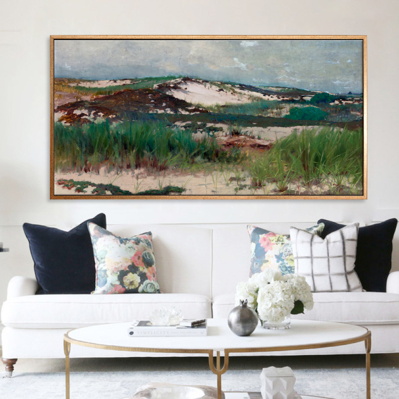 Nantucket Sand Dune – Tranh in canvas trang trí treo tường danh hoạ nổi tiếng thế giới  (70×140 cm)