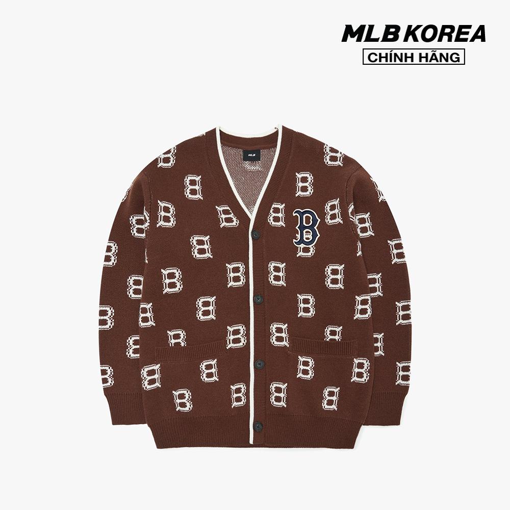 MLB - Áo khoác cardigan phom suông Classic Monogram Front Pattern 3AKCM0124