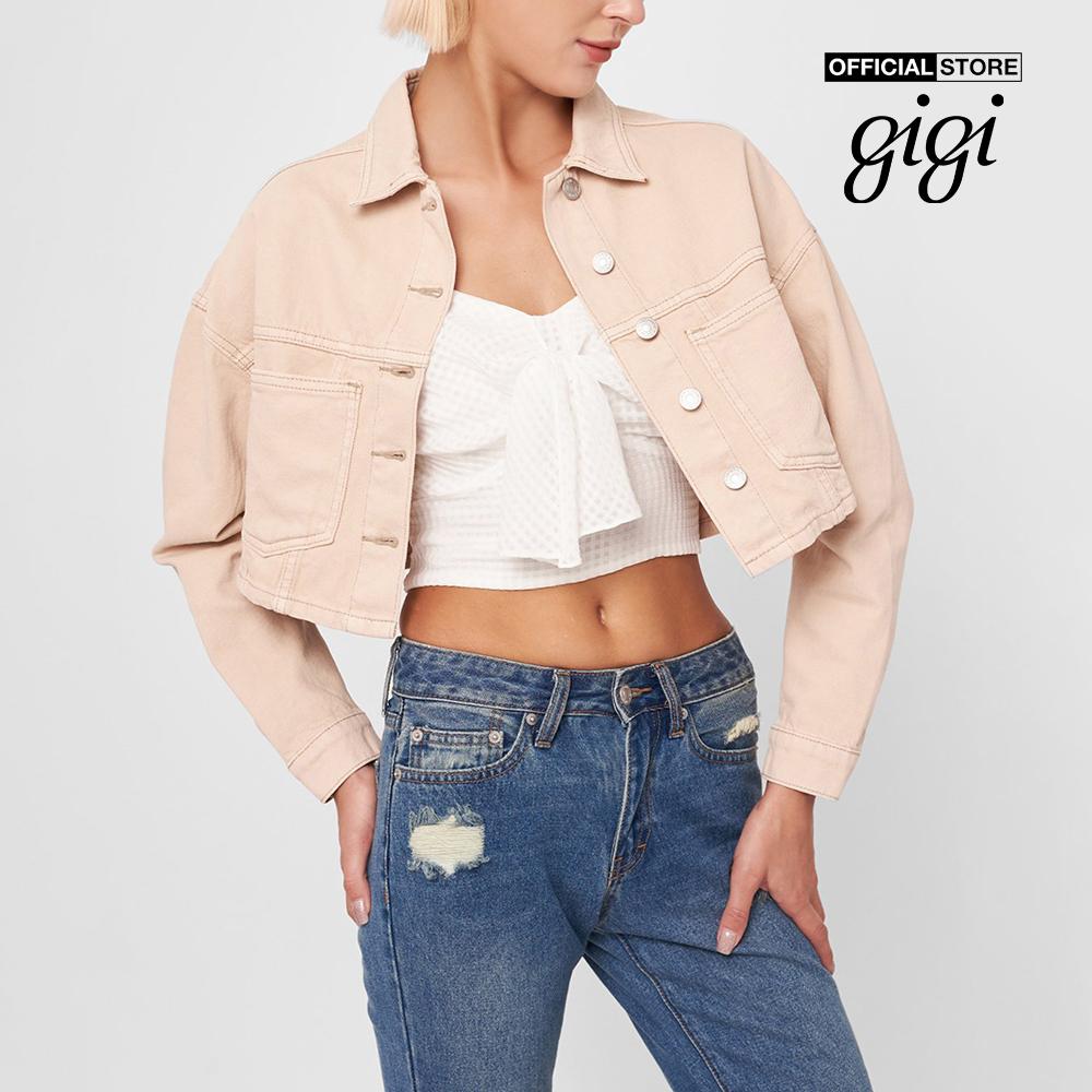 GIGI - Áo khoác denim nữ phom croptop thời trang G1603J211611