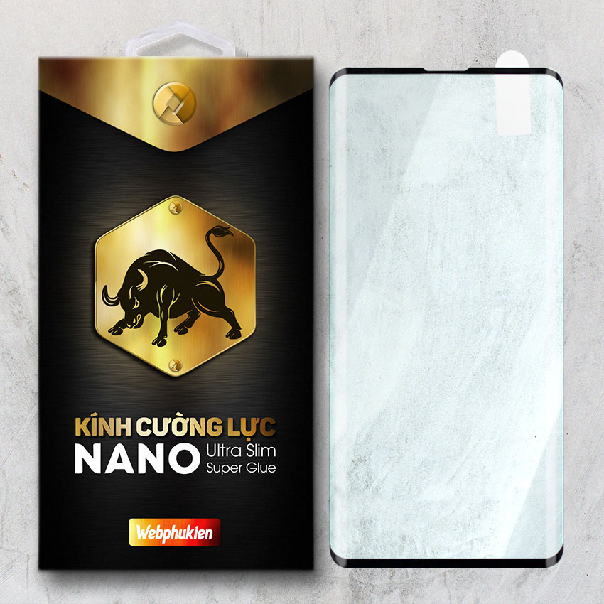 Miếng kính cường lực cho Samsung Galaxy S10 Full màn hình Webphukien - Đen - Hàng Chính Hãng