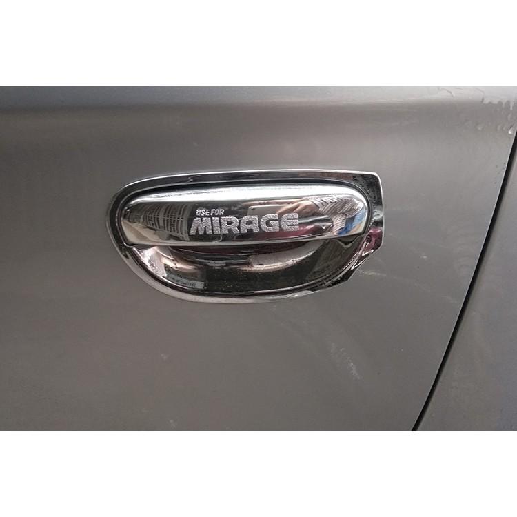 Ốp trang trí tay hõm cửa xe Mirage mạ crom